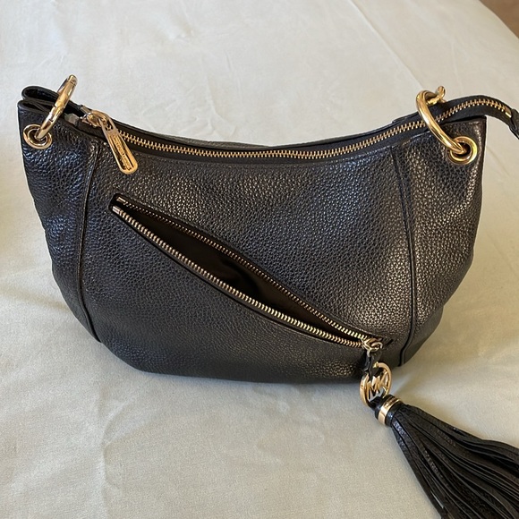 Michael Kors Black Leather Shoulder Bag - Picture 6 of 16